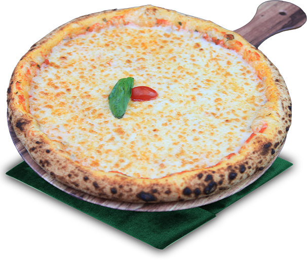Pizza Margherita avec mozzarella et parmesan