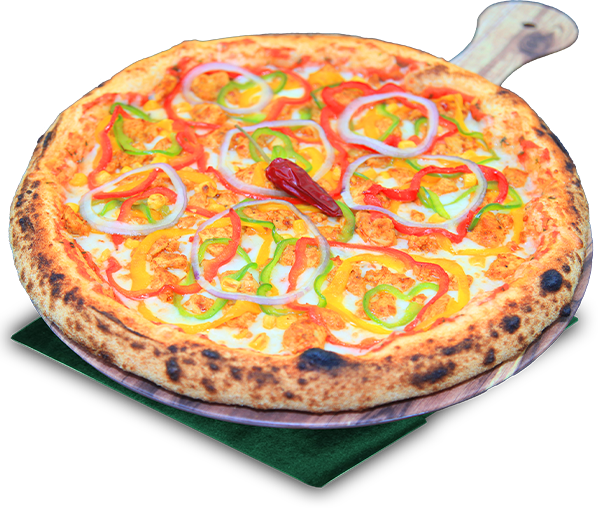 Pizza Mexicaine avec poulet tex-mex et maïs
