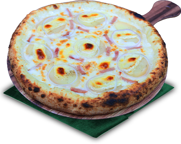 Pizza Savoyarde avec reblochon et lardon